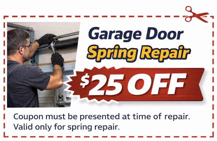 Coupon - Garage Door Spring Repair $25 Off